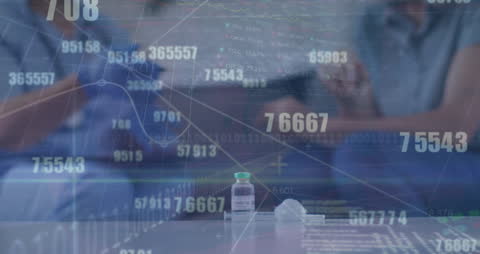 Business Technology Overlays with COVID-19 Imagery