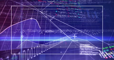 Futuristic Data Visualization of Stock Market Analytics