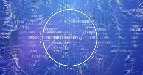 Modern Digital Dashboard with Circular Data Visualization