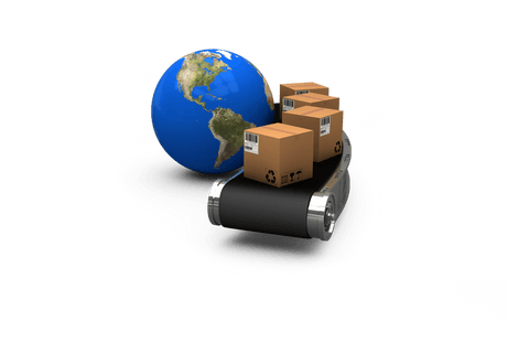 Transparent Earth with Cardboard Boxes on Production Line - Download Free Stock Videos Pikwizard.com