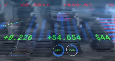 Financial Growth with Data Analytics Over Coin Stacks