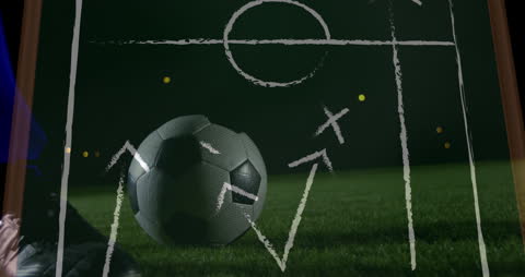 Futuristic Football Strategy with Digital Connections