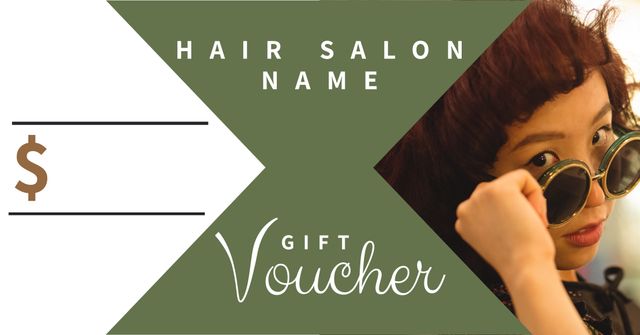 Chic Hair Salon Gift Voucher with Fashionable Design - Download Free Stock Templates Pikwizard.com