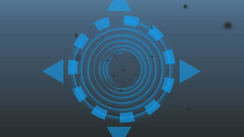 Abstract Halloween Animation with Geometric Shapes