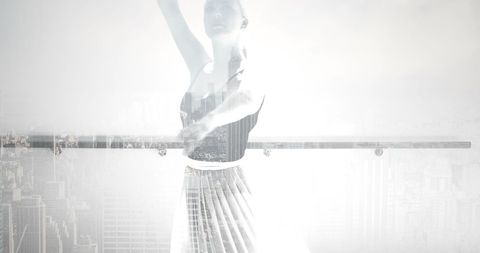 Ethereal ballerina creativity and urban sophistication