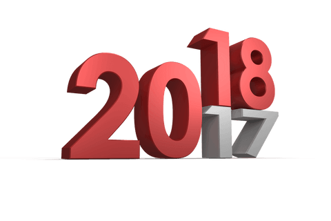 Shifting from 2017 to 2018: Transparent Background - Download Free Stock Videos Pikwizard.com