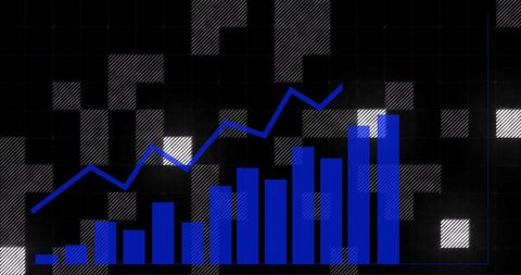 Dynamic Data Visualization with Bar and Line Graphs - Download Free Stock Images Pikwizard.com