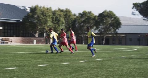 Soccer Match Intensity Captured on the Field