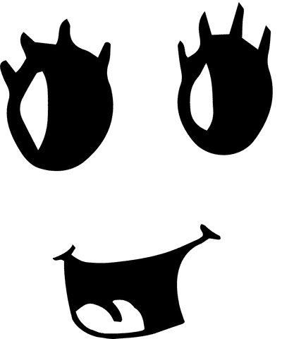 Transparent abstract woman's face graphic illustration