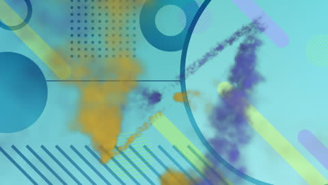 Vibrant Abstract Animation With Dynamic Shapes