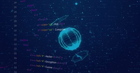 futuristic digital globe with programming elements - Download Free Stock Images Pikwizard.com