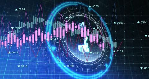 Financial Data Analysis with Dynamic Graphics and Pound Symbol - Download Free Stock Images Pikwizard.com