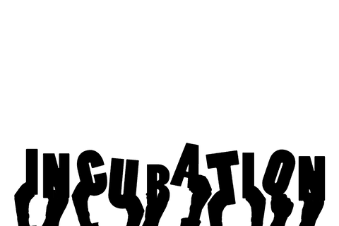 Incubation concept with hands on transparent background