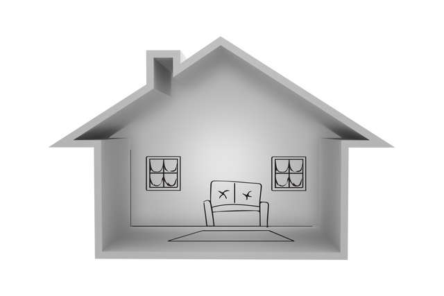 Transparent PNG Illustration of House with Sofa and Windows - Download Free Stock Videos Pikwizard.com