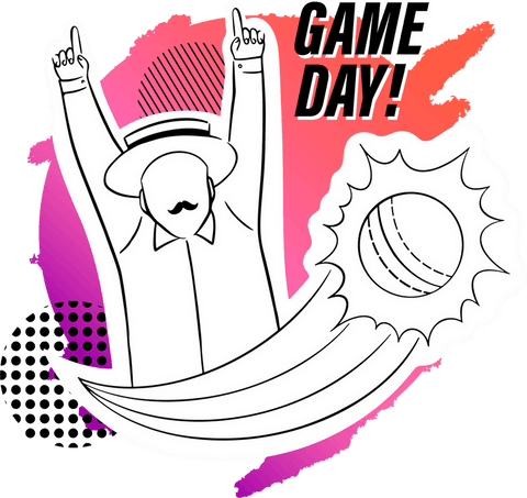 Stylized Cricket Celebration with Ball on Transparent Background - Download Free Stock Videos Pikwizard.com
