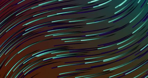 Abstract green light trails creating dynamic motion