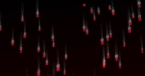 Falling Binary Code Digital Matrix - Download Free Stock Images Pikwizard.com