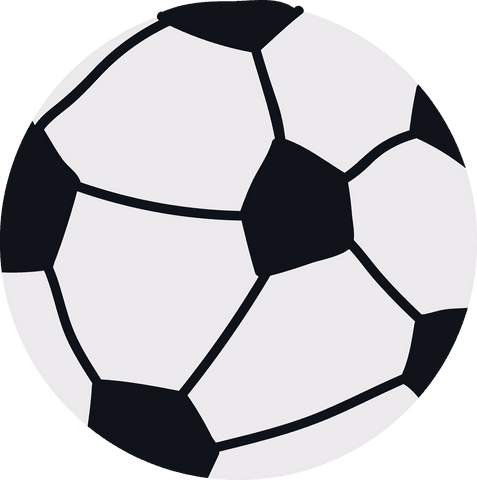 Soccer ball vector illustration on transparent background