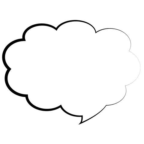 empty speech bubble illustration on transparent background - Download Free Stock Videos Pikwizard.com