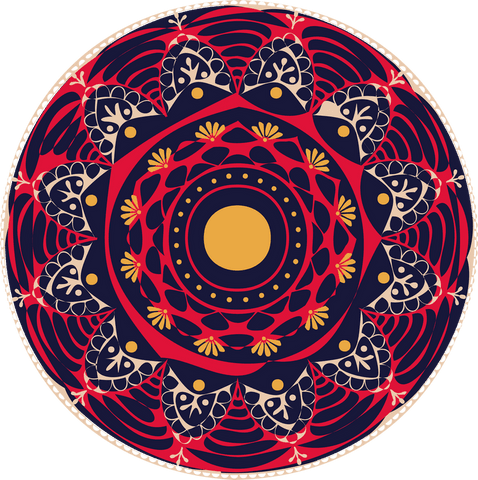 ornamental mandala pattern floral-geometric symmetry, transparent background - Download Free Stock Videos Pikwizard.com