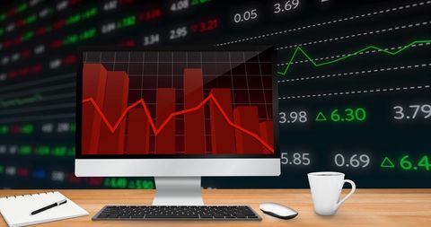 Stock Market Analysis and Financial Growth Trends - Download Free Stock Images Pikwizard.com