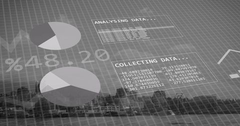 financial data overlay abstract cityscape concept - Download Free Stock Images Pikwizard.com
