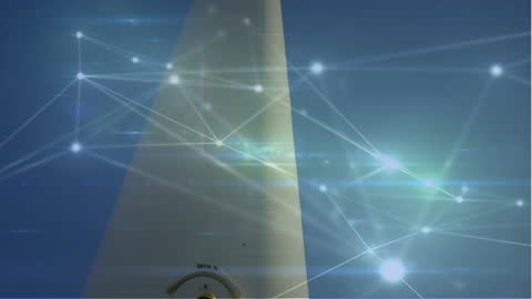 Network Security Concept with Digital Locks and Connections