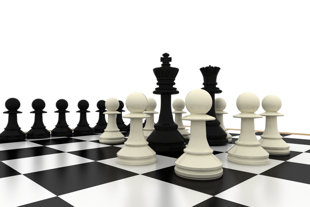 Chess Strategy Scene with Transparent Background High-Quality 3D Graphic - Download Free Stock Videos Pikwizard.com