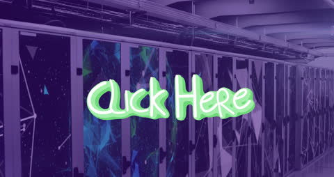 Neon Digital Animation: Data Center with Interactive Graphics