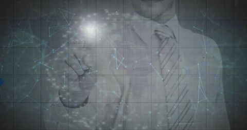 Digital Interface Manipulation by Business Executive - Download Free Stock Images Pikwizard.com