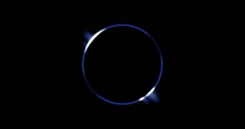 Glowing Blue Circle on Black Background Illustrating Movement - Download Free Stock Images Pikwizard.com