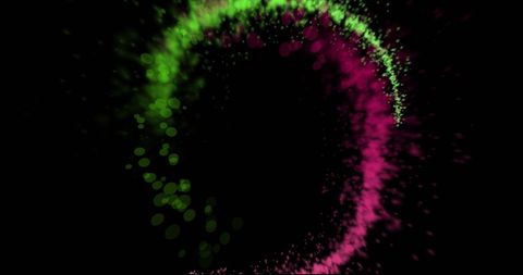 Glowing Green and Pink Light Trails on Black Background - Download Free Stock Images Pikwizard.com