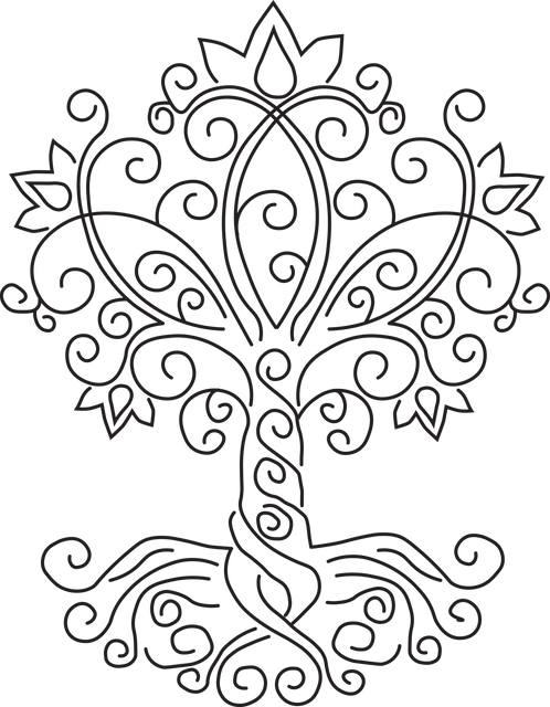 Ornate Abstract Tree Design on Transparent Background - Download Free Stock Videos Pikwizard.com