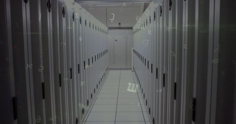 Cybersecurity in Server Room with Digital Locks and Data - Download Free Stock Images Pikwizard.com