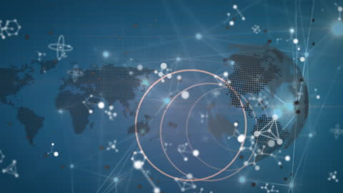 Digital Connection Networks Across a Spinning Globe