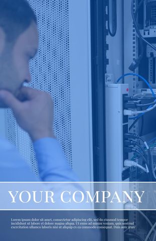 Focused IT Technician Troubleshooting Server Hardware - Download Free Stock Templates Pikwizard.com