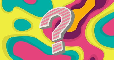 Bright Abstract Background with 3D Question Mark - Download Free Stock Images Pikwizard.com