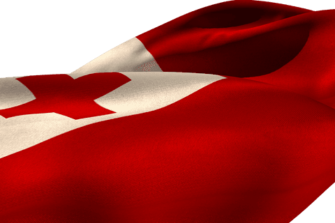 tonga flag illustration on transparent background - Download Free Stock Videos Pikwizard.com