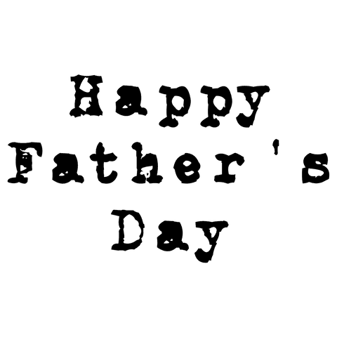 Happy father's day celebratory text on transparent background