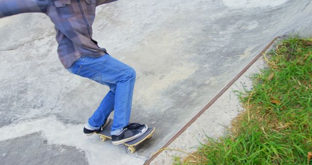 Teenager Skateboarding in Skate Park, Urban Activity - Download Free Stock Images Pikwizard.com