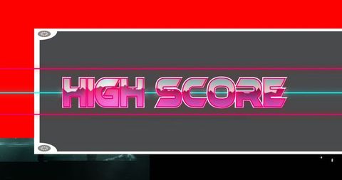Neon Retro 'High Score' Arcade Concept Art