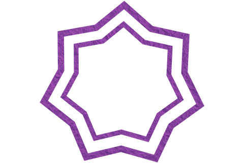 purple geometric star shape vector on transparent background - Download Free Stock Videos Pikwizard.com