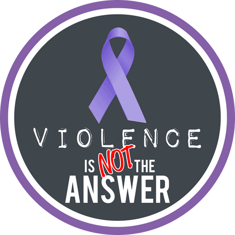 transparent illustration violence is not the answer awareness ribbon - Download Free Stock Videos Pikwizard.com