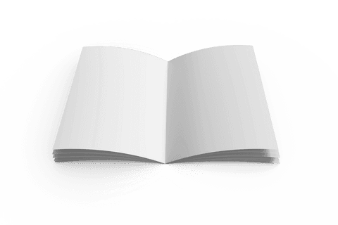 open notebook isolated on transparent background illustration - Download Free Stock Videos Pikwizard.com