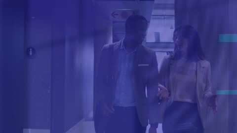 Business Professionals Discussing in Modern Office