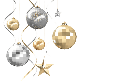 Transparent Christmas Baubles and Stars Ornaments - Download Free Stock Videos Pikwizard.com