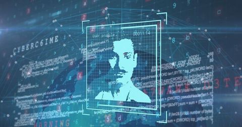 Digital User Profile with Cyber Data Processing - Download Free Stock Images Pikwizard.com
