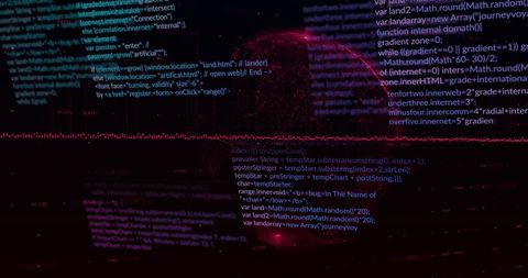 Futuristic Code with Global Network Overlay in Digital Matrix - Download Free Stock Images Pikwizard.com