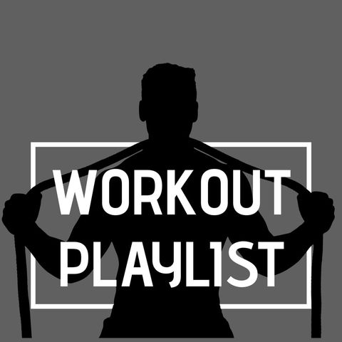 Silhouette of person with barbell promoting fitness motivation