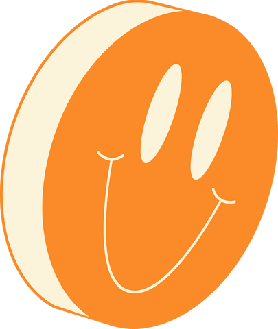 3d smiling orange disc on transparent background - Download Free Stock Videos Pikwizard.com